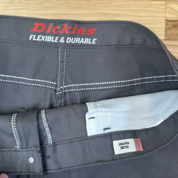 Dickies Flexible and Durable Men Gray Slim Taper Pant Size 36x30 (measure 36x29) - Picture 3 of 4